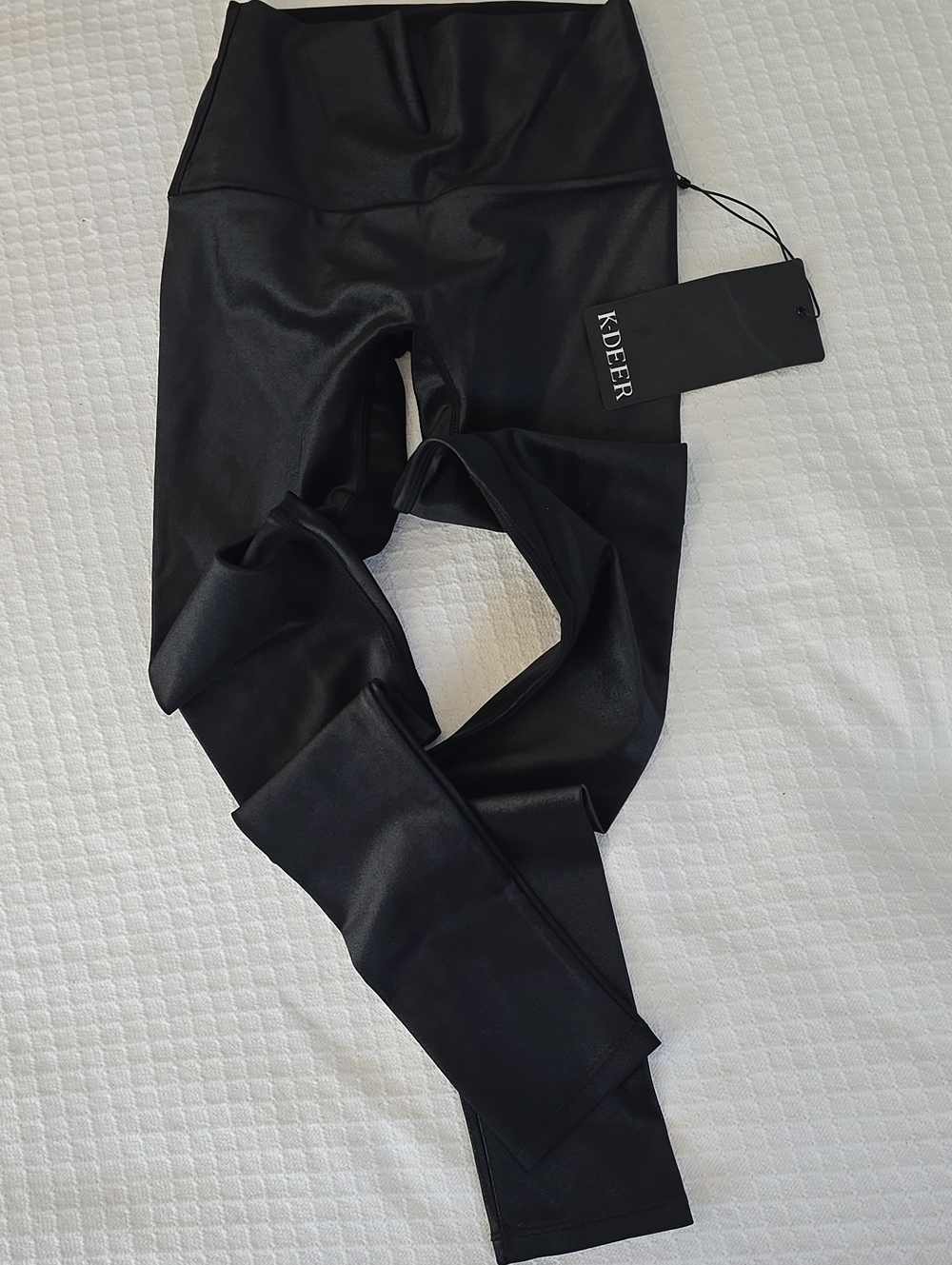 ❤️K-DEER Black Hi-Luxe Sneaker Length Leggings XS – Made in USA